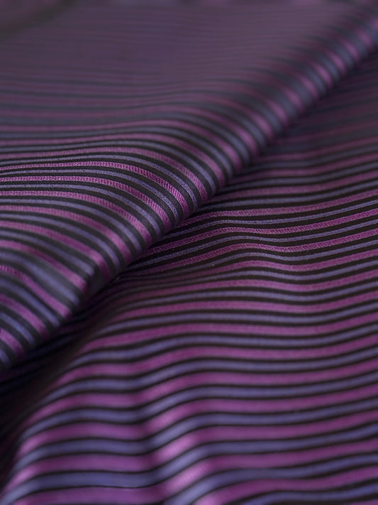 Handwoven Silk Striped Tanchoi Thaan