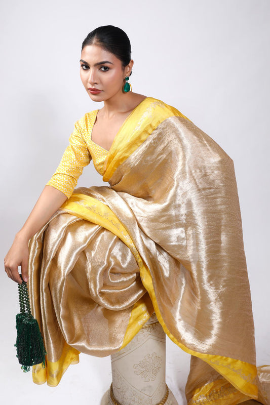 Aurora Saree (Yellow)