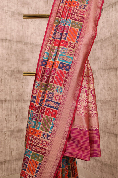 Handwoven Katan Silk Rangkat Banarasi Saree