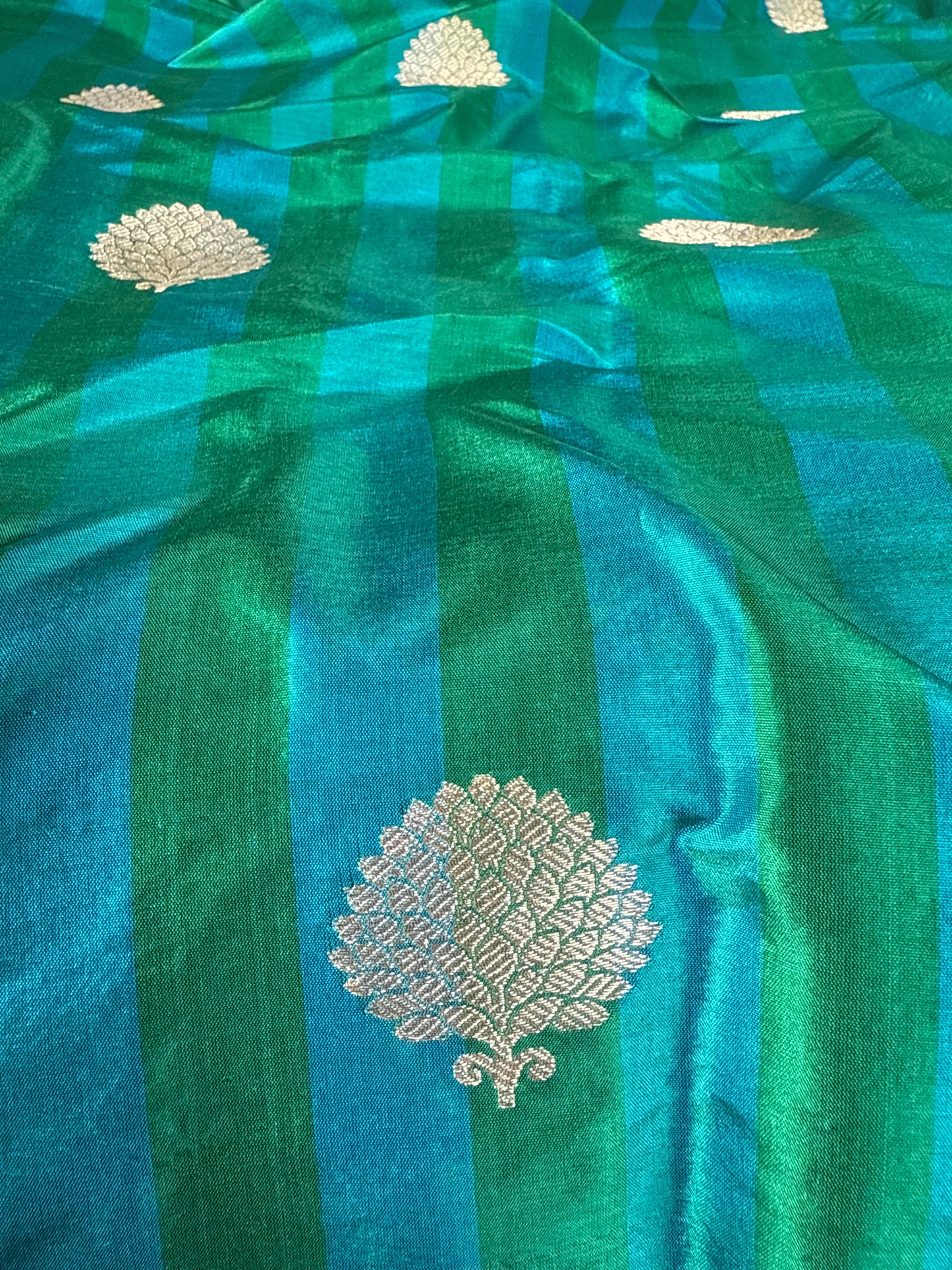 Handwoven Striped Silk Rangkat Thaan