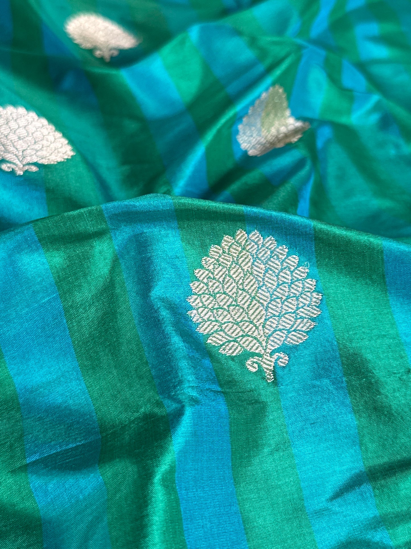 Handwoven Striped Silk Rangkat Thaan