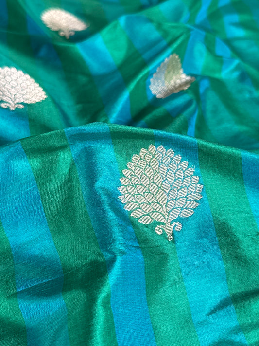 Handwoven Striped Silk Rangkat Thaan