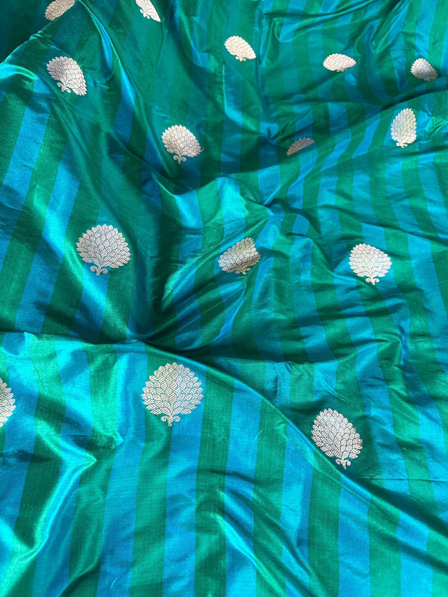 Handwoven Striped Silk Rangkat Thaan