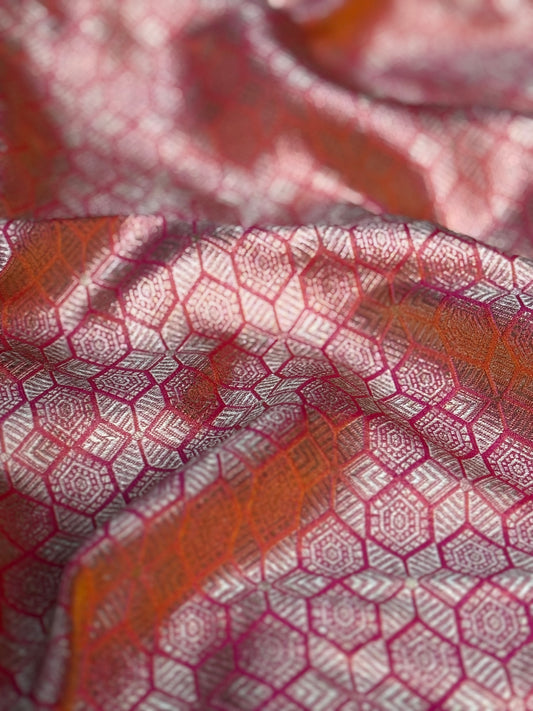 Handwoven Silk Brocade Fabric Thaan