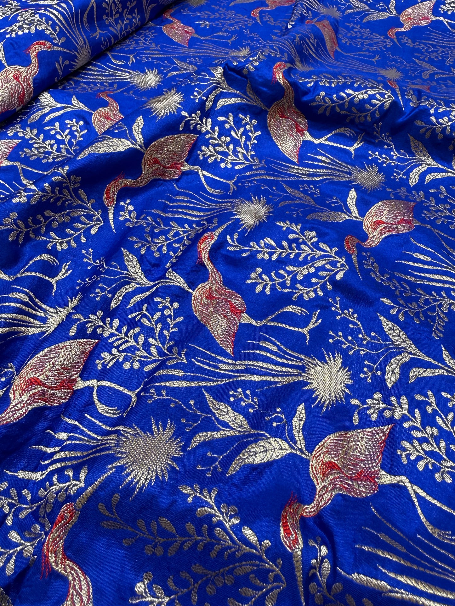 Handwoven Silk Shikargah Thaan