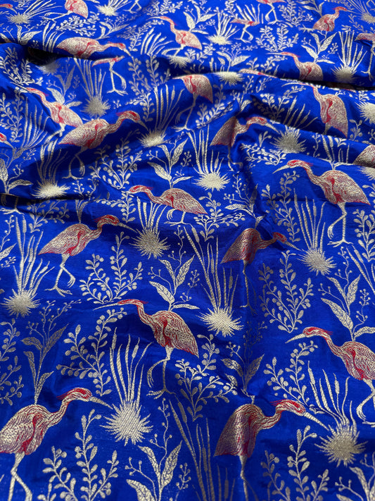 Handwoven Silk Shikargah Thaan