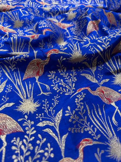 Handwoven Silk Shikargah Thaan
