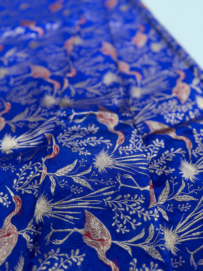 Handwoven Silk Shikargah Thaan