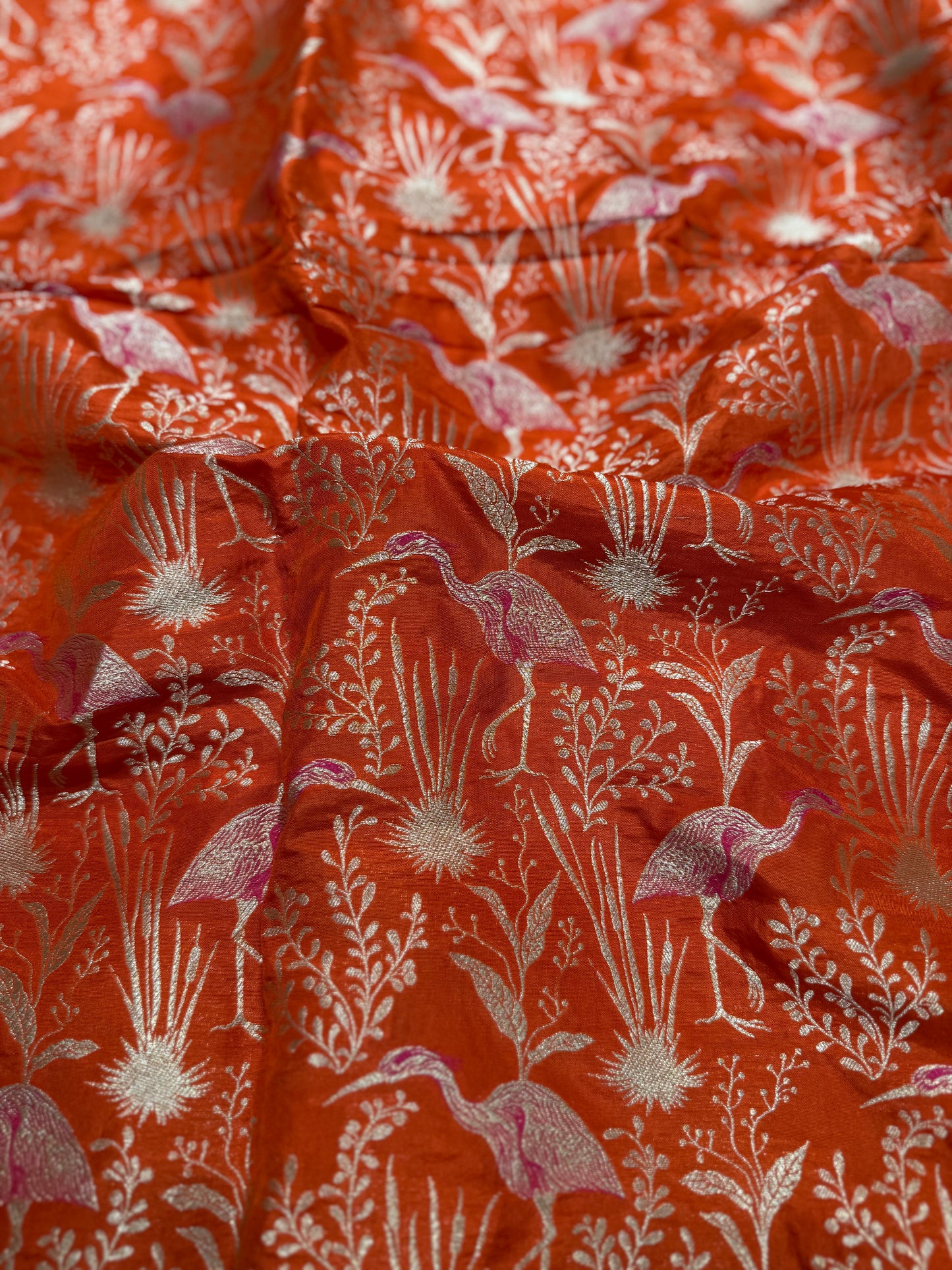 Handwoven Silk Shikargah Thaan