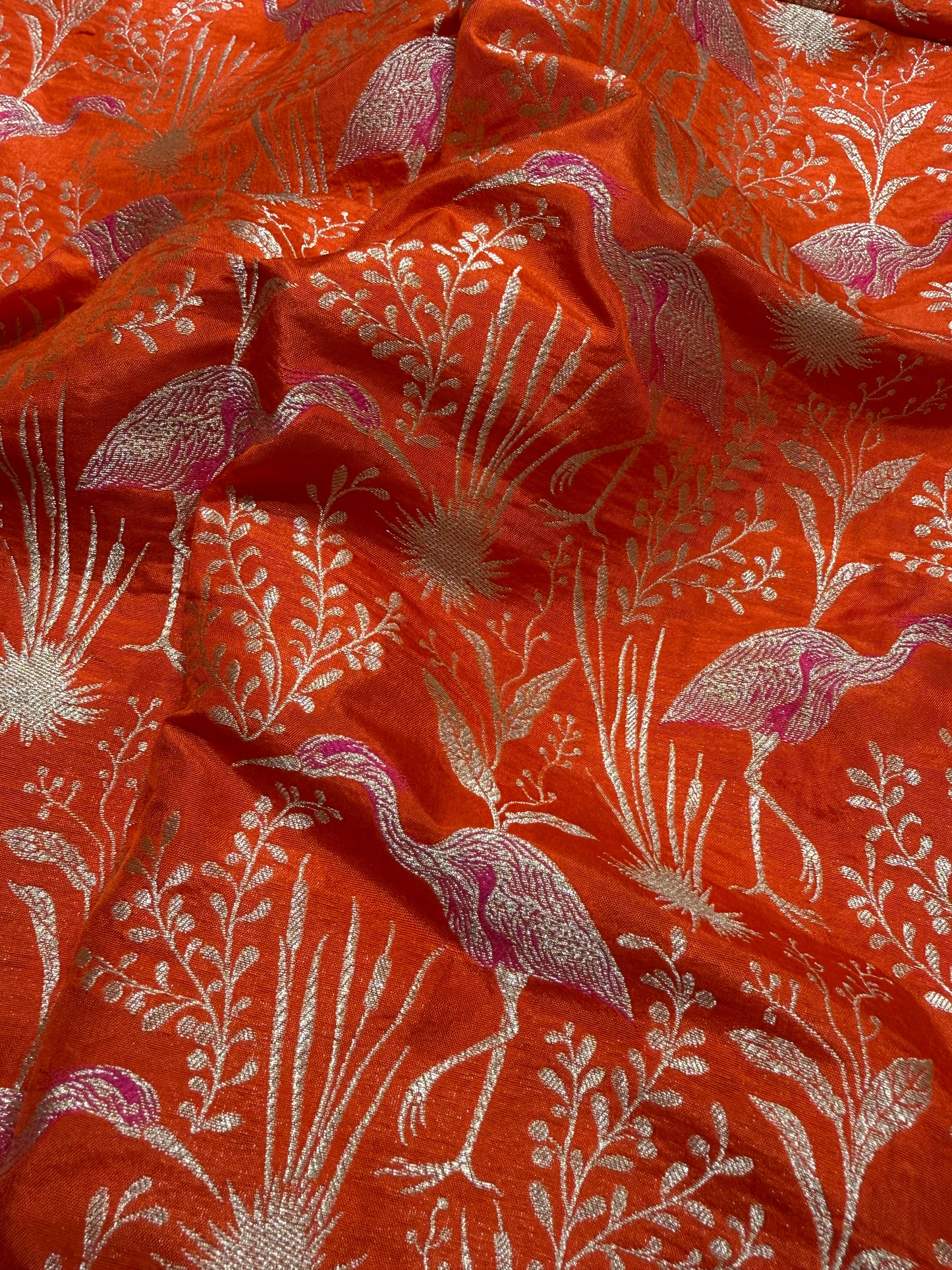 Handwoven Silk Shikargah Thaan