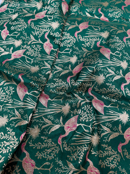Handwoven Silk Shikargah Thaan