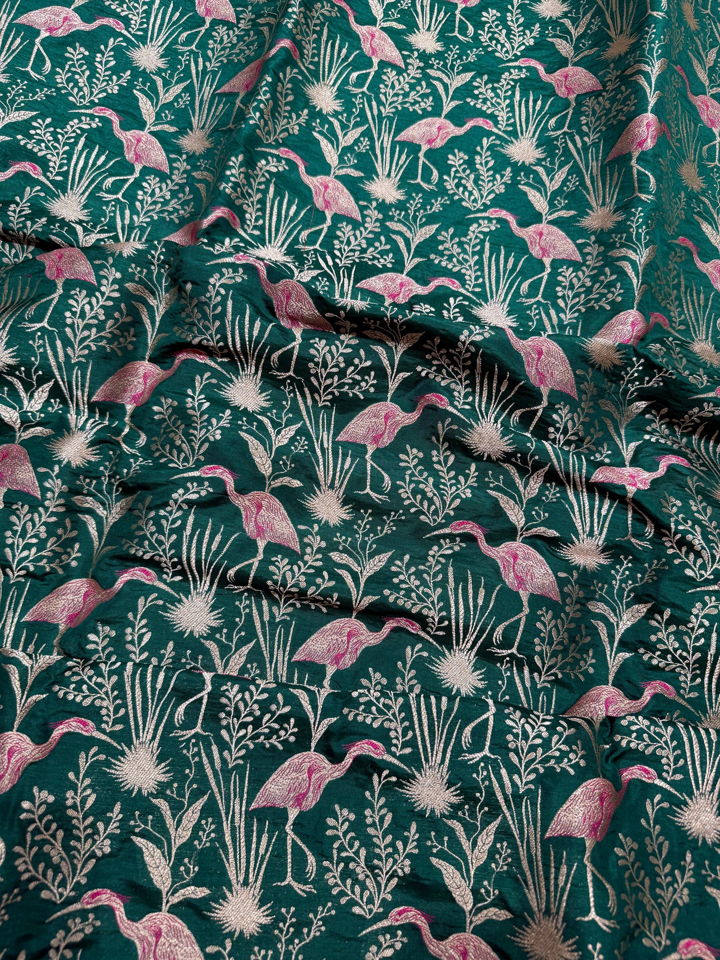 Handwoven Silk Shikargah Thaan