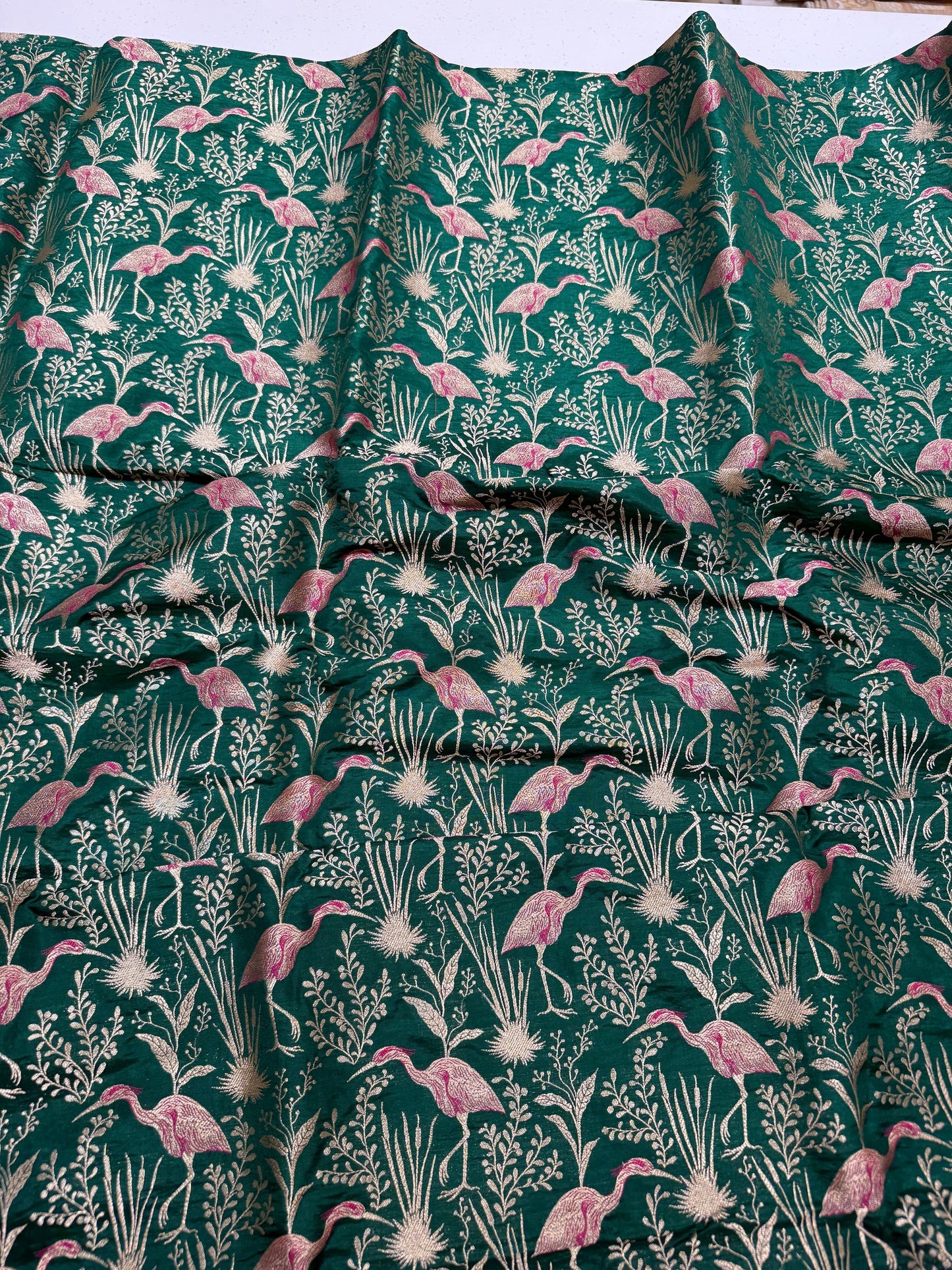 Handwoven Silk Shikargah Thaan
