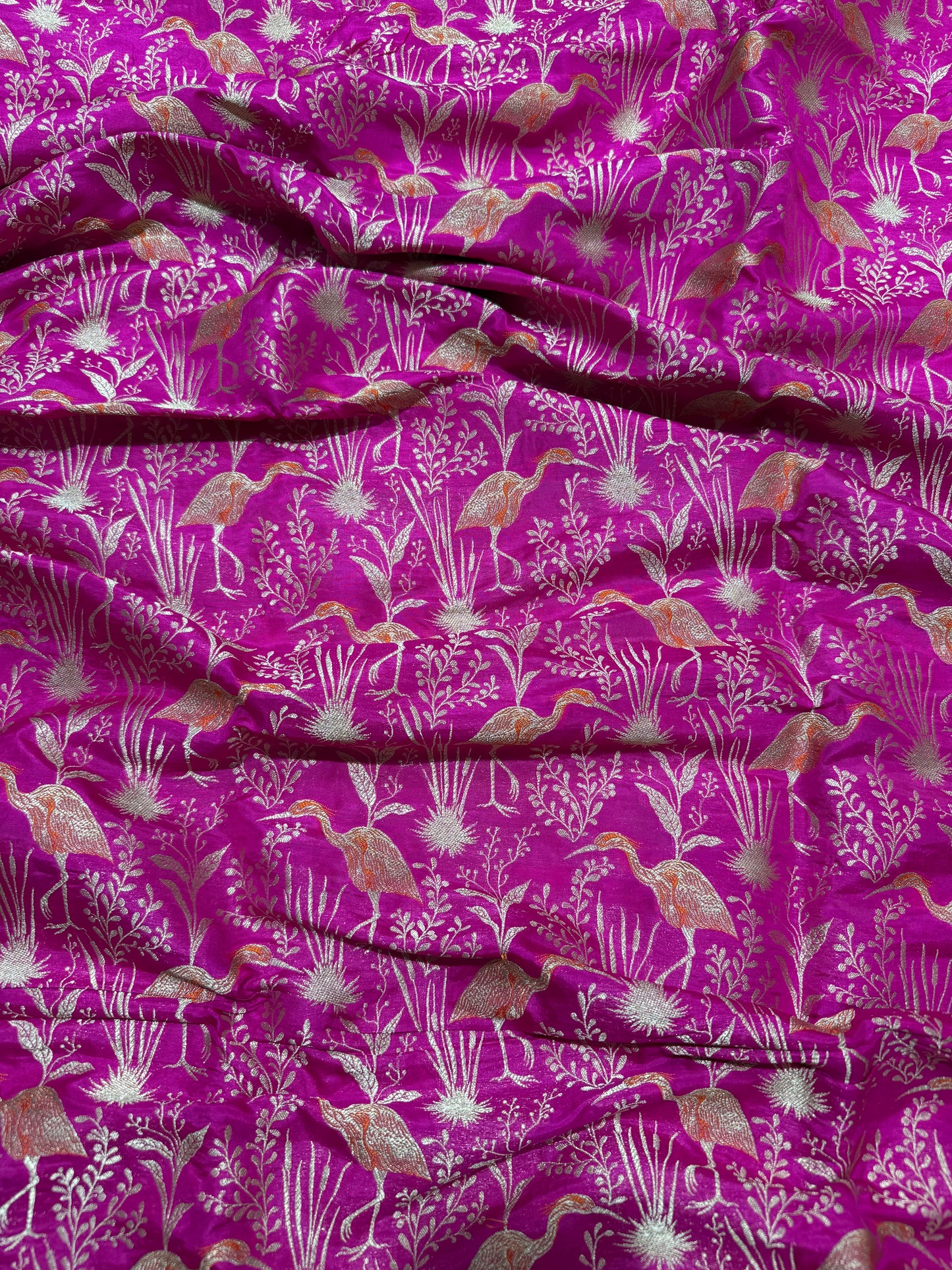 Handwoven Silk Shikargah Thaan