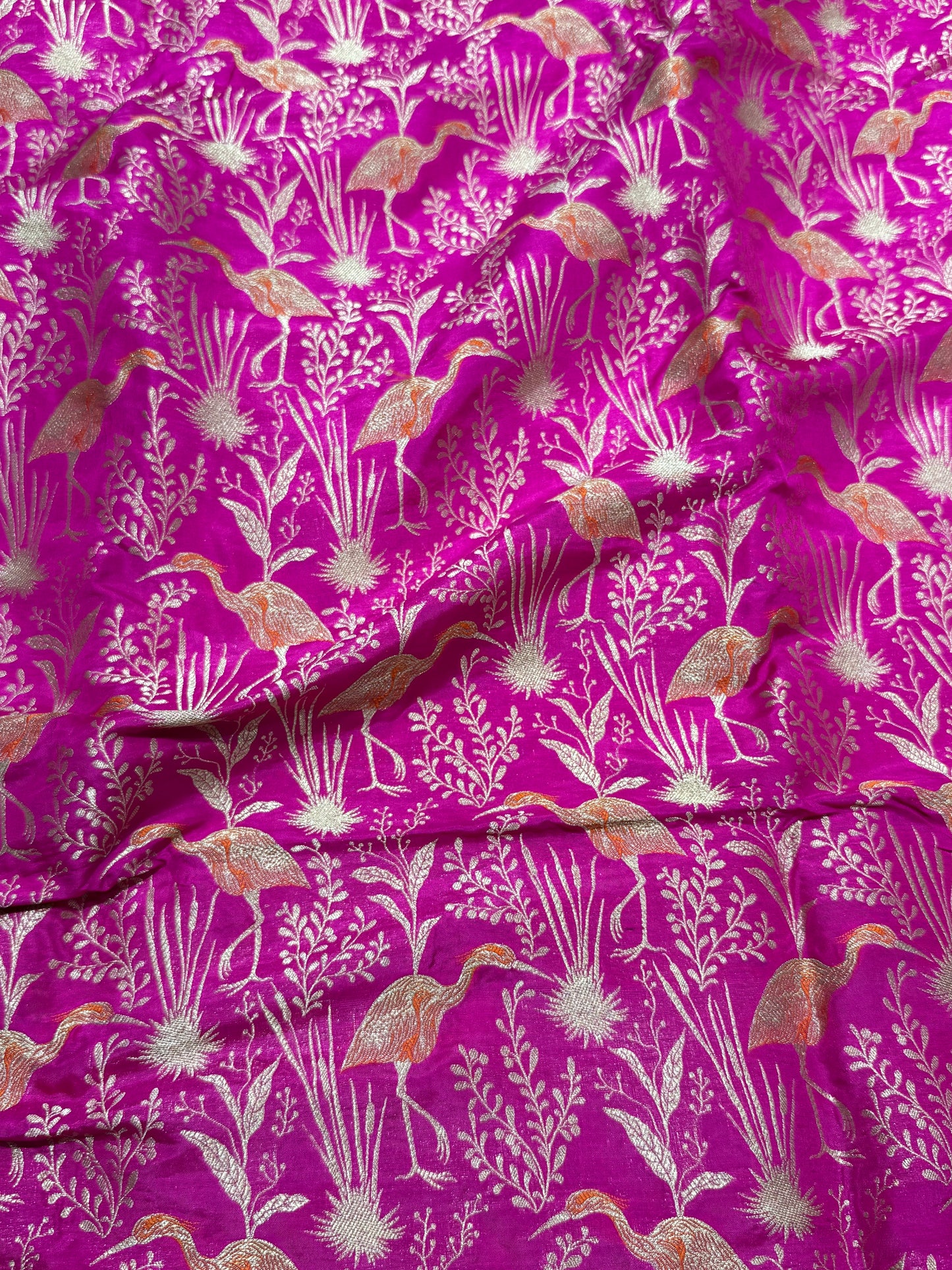 Handwoven Silk Shikargah Thaan