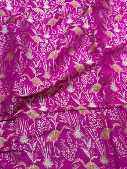 Handwoven Silk Shikargah Thaan