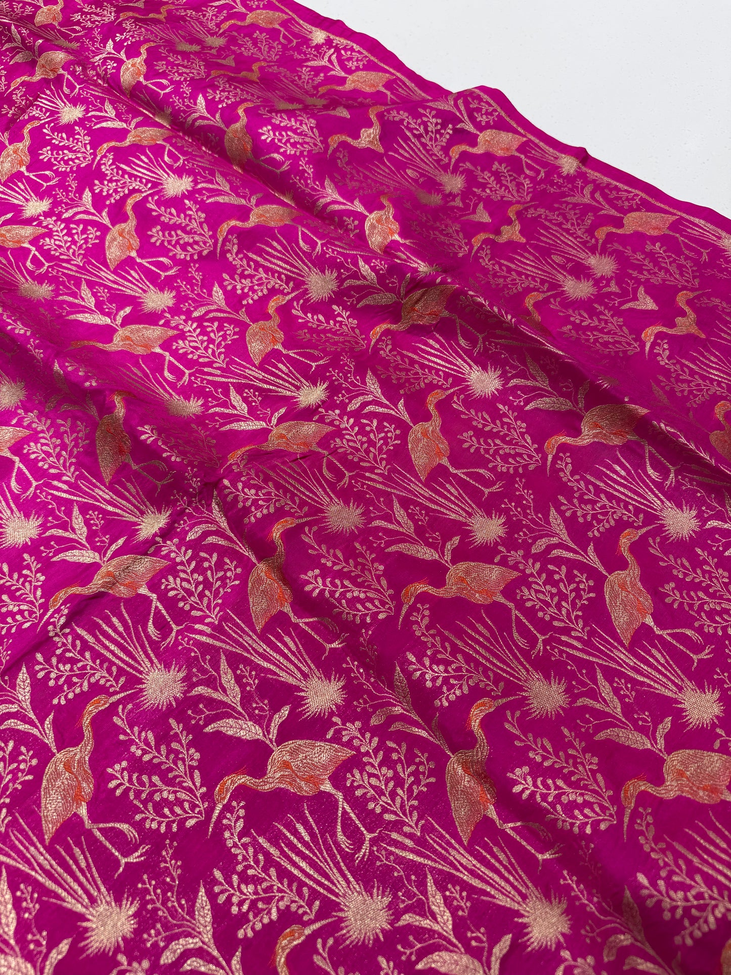 Handwoven Silk Shikargah Thaan