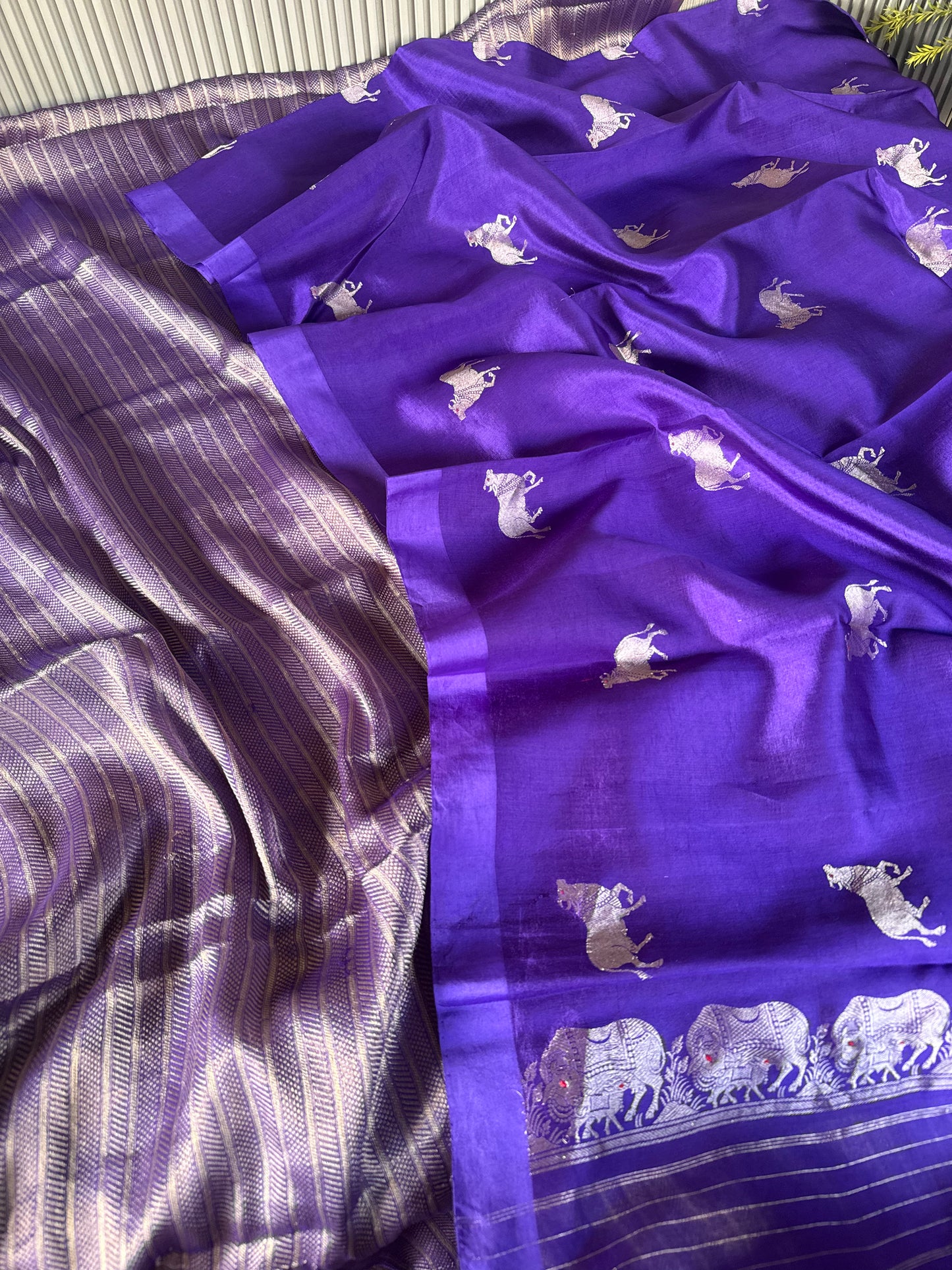 Handwoven Pichwai Banarasi Unstitched Suit Set