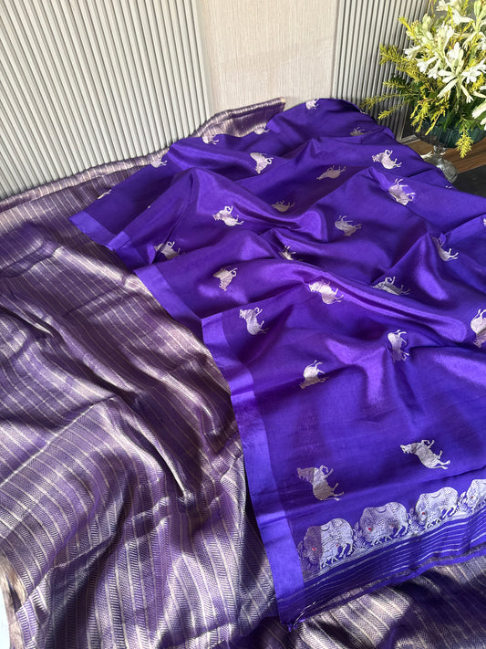 Handwoven Pichwai Banarasi Unstitched Suit Set