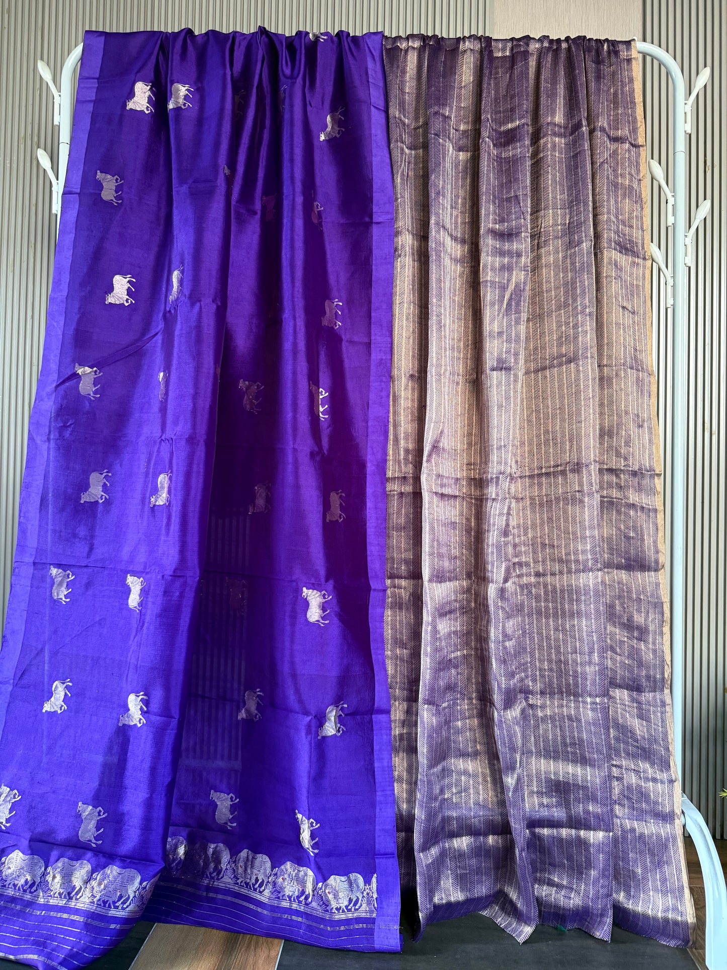 Handwoven Pichwai Banarasi Unstitched Suit Set