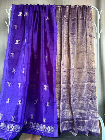 Handwoven Pichwai Banarasi Unstitched Suit Set