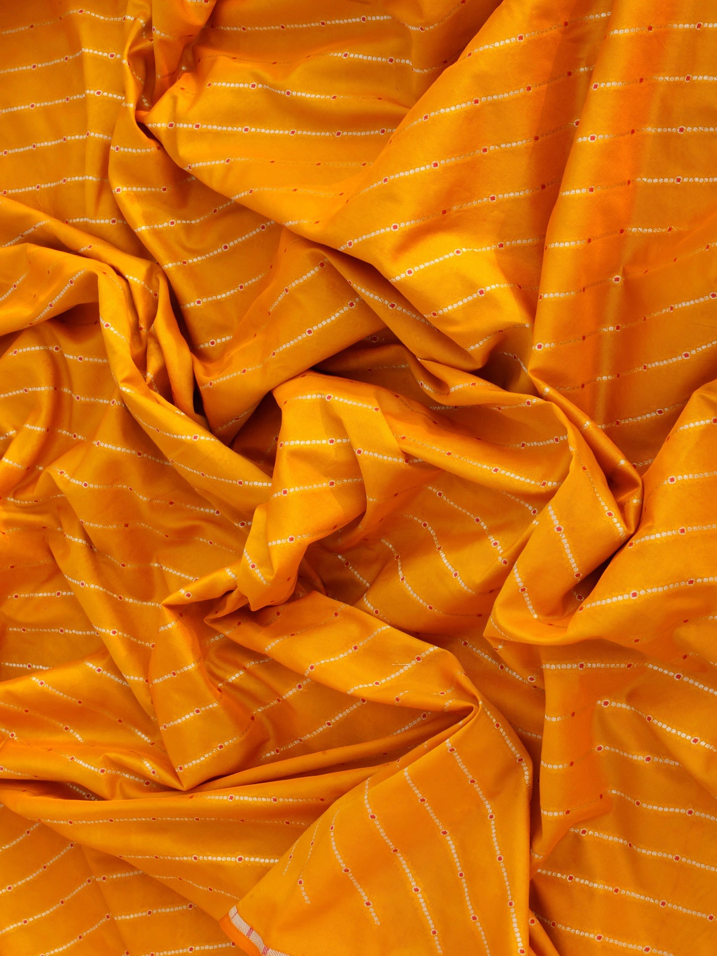 Handwoven Yellow Silk Fabric Thaan