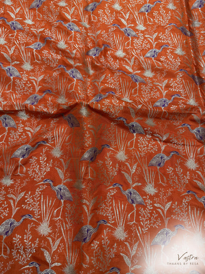 Handwoven Silk Shikargah Thaan