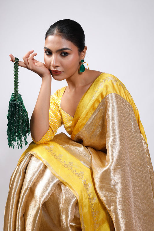 Aurora Saree (Yellow)