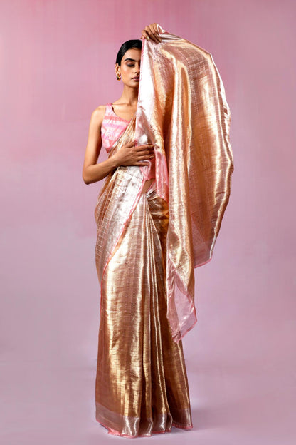 Champagne Shower Saree