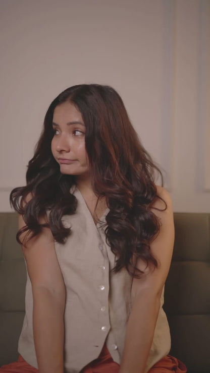 Handwoven Champagne Tissue Brocade Checkered Banarasi Saree